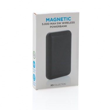 Logotrade liikelahjat kuva: Magneettinen 5000mAh 5W langaton virtapankki