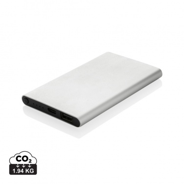 Logo trade mainostuotet tuotekuva: 4000mAh virtapankki USB-C:llä RCS muovista/alumiinista