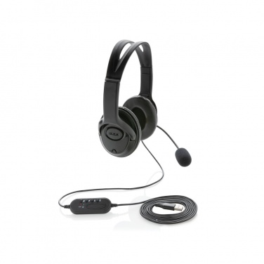 Logotrade mainoslahjat kuva: Työheadset johdolla