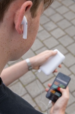 Logotrade liikelahja mainoslahja kuva: Liberty TWS nappikuulokkeet 5.000 mAh varavirtalähteellä