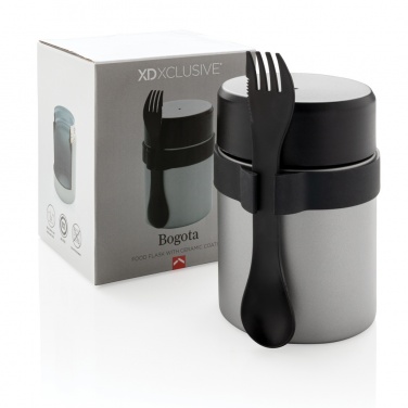 Logo trade liikelahjat mainoslahjat kuva: Keraamisesti pinnoitettu Bogota-ruokatermos