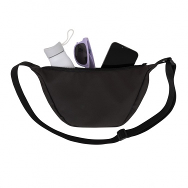 Logo trade mainoslahjat tuotekuva: Crescent AWARE™ RPET puolikuun muotoinen crossbody -laukku