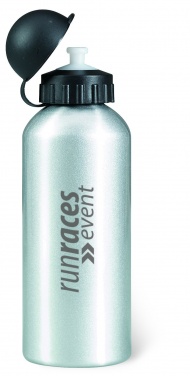 Logotrade mainostuotet kuva: Yksiseinäinen 600 ml alumiinipullo mukautettavalla painatuksella