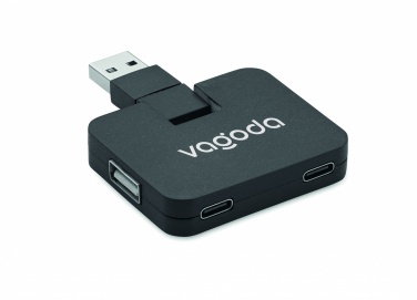 Logotrade liikelahjat mainoslahjat tuotekuva: 4-porttinen USB-keskitin
