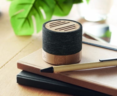 Logotrade liikelahja mainoslahja kuva: Bambu RPET langaton kaiutin