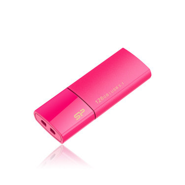 Logotrade mainoslahjat ja liikelahjat tuotekuva: Pendrive Silicon Power 3.0 Blaze B05, pinkki