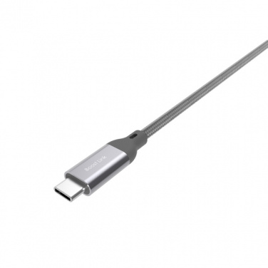 Logo trade mainoslahjat ja liikelahjat kuva: Nailoninen tiedonsiirtokaapeli LK30 Type - C Quick Charge 3.0
