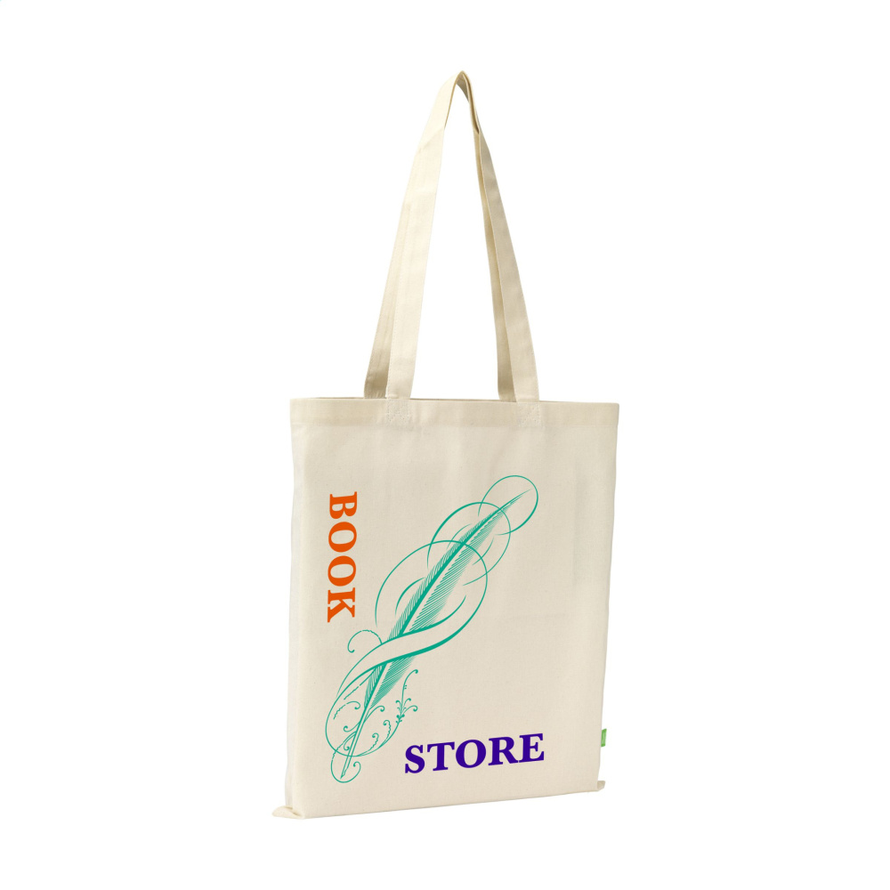 Logotrade mainostuotet kuva: Luomupuuvillainen GOTS Shopper (140 g/m²) pussi