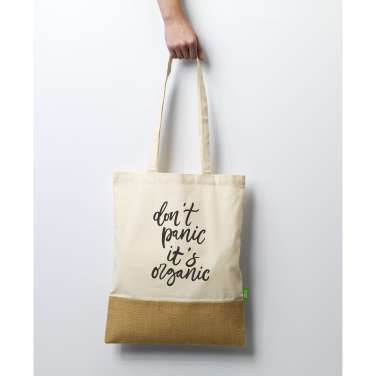 Logotrade mainoslahja ja liikelahja kuva: Combi Organic Shopper (160 g/m²) pussi