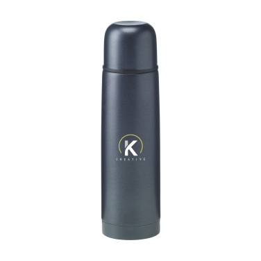 Logotrade mainoslahja tuotekuva: Frosted Bottle RCS Recycled Steel 500 ml lämpöpullo