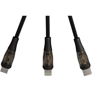 Logotrade mainoslahjat kuva: SCX.design C50 100 W:n / 5 A:n pikalataava 5-in-1-kaapeli digitaalisella näytöllä