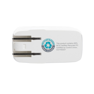 Logo trade mainoslahjat tuotekuva: TravelCharge Pro RCS -matkalaturi USB C:llä