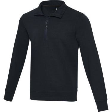 Logotrade mainoslahja ja liikelahja kuva: Tin unisex Aware™-kierrätetty neljännesvetoketjullinen svetari