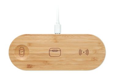 Logo trade liikelahja mainoslahja tuotekuva: 3 in 1 15W langaton laturi