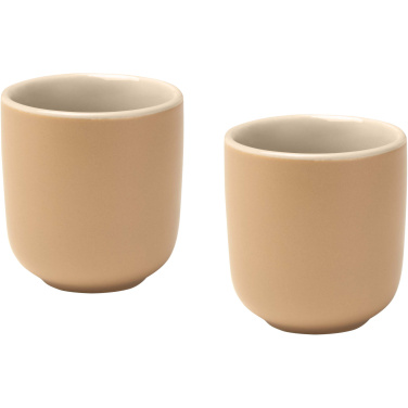 Logo trade mainostuotet tuotekuva: Male 90 ml:n keraamiset espressokupit – 2 kpl:n sarja