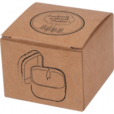 Logo trade liikelahjat mainoslahjat kuva: Kynttilä peltisessä säilytysrasiassa PRAHAA