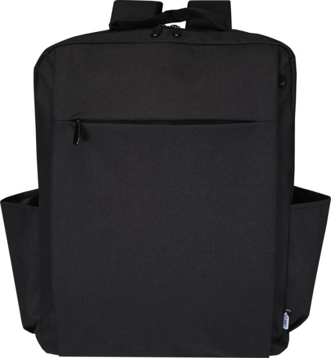 Logotrade mainoslahja tuotekuva: Libra 15” GRS-kierrätetty reppu kannettavalle 15 l
