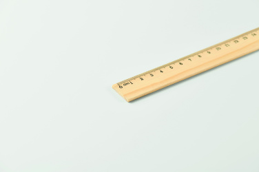 Logo trade mainoslahjat ja liikelahjat kuva: Puinen viivoitin 20cm