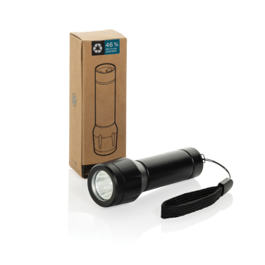 Logotrade mainostuotet kuva: Flara RCS -kierrätysmuovinen USB-ladattava taskulamppu