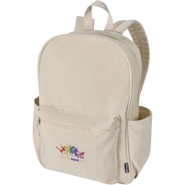 Logotrade mainoslahjat ja liikelahjat tuotekuva: Recanvas 15,6" GRS-kierrätetty kaupunkireppu, 16 L