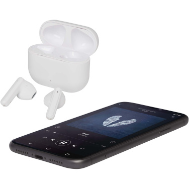 Logo trade mainoslahjat tuotekuva: Altais kierrätysmuovista valmistetut True Wireless Bluetooth® -kuulokkeet