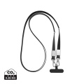 Nivo RCS-kierrätetty PET crossbody-kaulanauha, musta