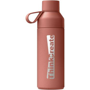 Logotrade mainoslahja tuotekuva: Ocean Bottle 500 ml:n tyhjiöeristetty vesipullo