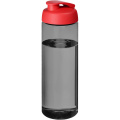 H2O Active® Eco Vibe 850 ml:n juomapullo läppäkannella, Hiilenharmaa / Punainen