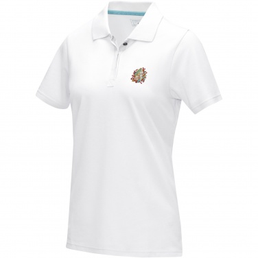 Logotrade reklaminiai produktai nuotrauka: Grafitinis moteriškas ekologiškas polo trumpomis rankovėmis