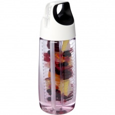 HydroFruit 700 ml perdirbto plastiko sportinis buteliukas su atverčiamu dangteliu ir infuzija