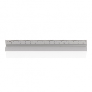 Logotrade verslo dovanos nuotrauka: 15 cm. Aliuminio trikampė liniuotė