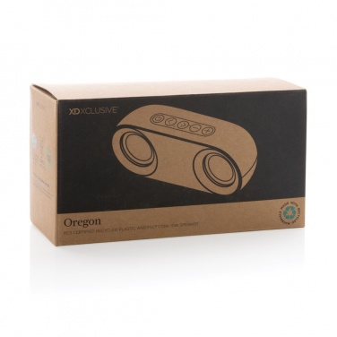 Logotrade dovana nuotrauka: Oregon RCS perdirbto plastiko ir kamštienos 10 W garsiakalbis