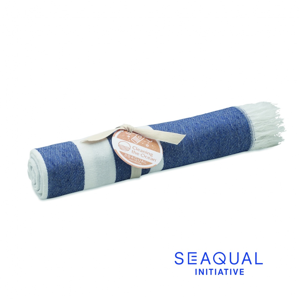 Logotrade reklaminės dovanos nuotrauka: SEAQUAL® hamamo rankšluostis 100x170