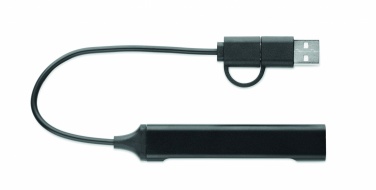 Logotrade dovana nuotrauka: USB 4 prievadų šakotuvas 19 cm