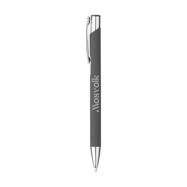 Logotrade reklaminės dovanos nuotrauka: Ebony Soft Touch rašiklis