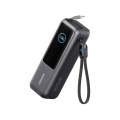 „Anker“ išorinė baterija 25 000 mAh 165 W, įmontuotas ištraukiamas laidas, pilka