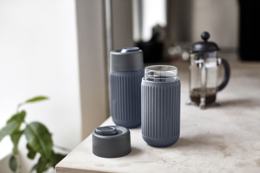Logotrade reklaminės dovanos nuotrauka: „Black+Blum“ stiklinis kelioninis puodelis, 340 ml