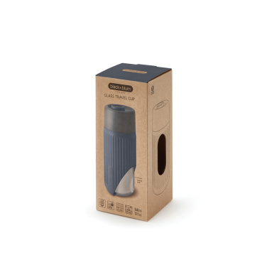 Logotrade firminės dovanos nuotrauka: „Black+Blum“ stiklinis kelioninis puodelis, 340 ml