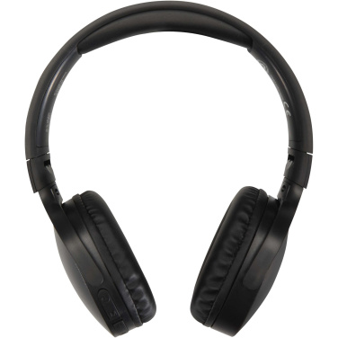 Logotrade reklaminės dovanos nuotrauka: „Ancha“ perdirbto plastiko belaidės „Bluetooth®“ ausinės, uždengiančios ausis