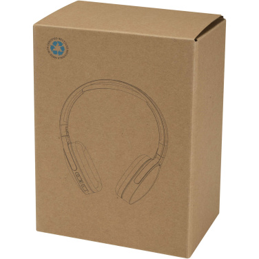 Logotrade dovana nuotrauka: „Ancha“ perdirbto plastiko belaidės „Bluetooth®“ ausinės, uždengiančios ausis