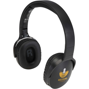 Logotrade reklaminės dovanos nuotrauka: „Ancha“ perdirbto plastiko belaidės „Bluetooth®“ ausinės, uždengiančios ausis