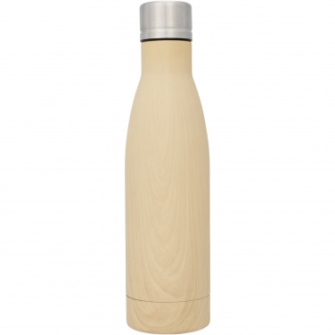 Logotrade Ideja dāvanas foto: Vasa 500 ml koka izskata vara vakuumizolēta pudele
