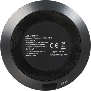 Logotrade biznesa dāvanas foto: Fiber 3W bezvadu uzlādes Bluetooth® skaļrunis