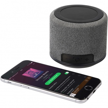 Logotrade korporatīvās dāvanas foto: Fiber 3W bezvadu uzlādes Bluetooth® skaļrunis
