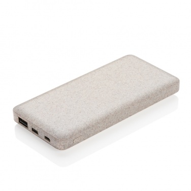 Logotrade biznesa dāvanas foto: 10 000 mah kviešu salmu spēka banka