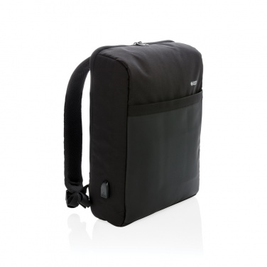Logotrade Ideja dāvanas foto: Swiss Peak 15" pretaizdzīšanas RFID un USB mugursoma bez PVC