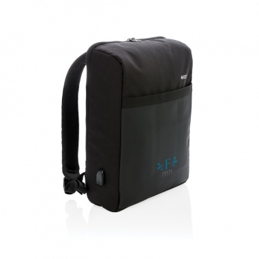 Logotrade biznesa dāvanas foto: Swiss Peak 15" pretaizdzīšanas RFID un USB mugursoma bez PVC