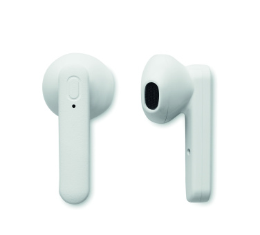 Logotrade logo dāvanas foto: TWS austiņas ar saules bateriju lādētāju