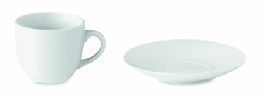 Logotrade biznesa dāvanas foto: Espresso krūze un apakštase 80 ml