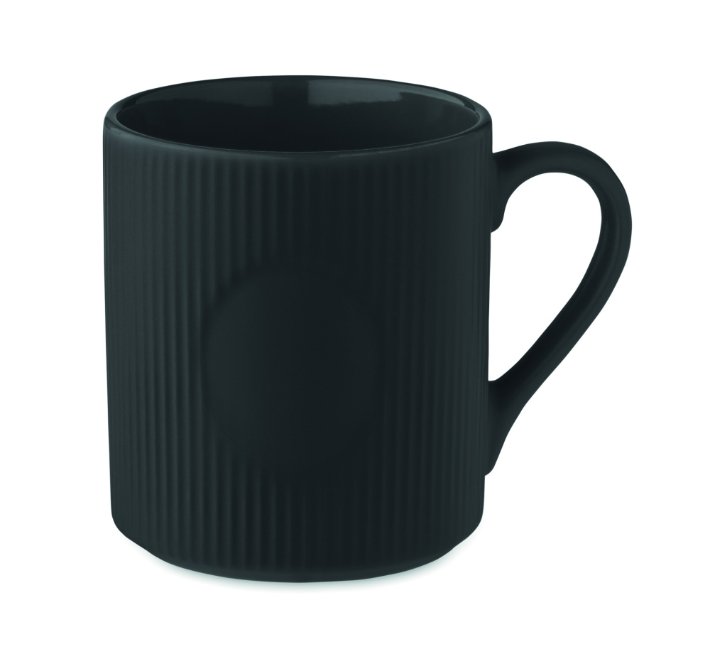 Logotrade logo dāvanas foto: Rievots keramikas krūzes paklājiņš 340 ml